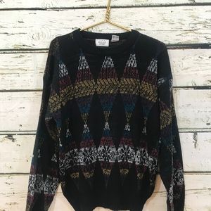 The Men's Store Cardigan with a Retro Pattern